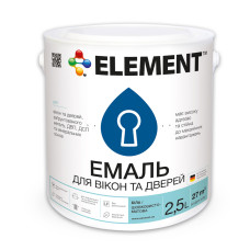 Акрилова емаль для вікон та дверей ELEMENT, база С (прозора)