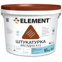 Фасадна штукатурка ELEMENT K15, Зерниста
