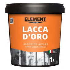 Захисний лак LACCA D'ORO "ELEMENT DECOR" (золотий)