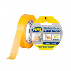 Малярна стрічка (скотч) для ідеальних контурів HPX 4400 100C Gold, 50м, жовта