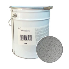 Фарба 3 в 1 по металу Hammerite Metal Paint Hammered захисна, сріблясто-сіра