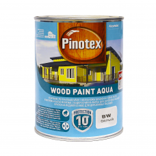 Фарба для дерева Pinotex Wood Paint Aqua, атмосферостійка, біла, BW