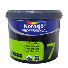 Латексна фарба Sadolin Professional 7 Svart для стін та стелі, чорна, 10 л
