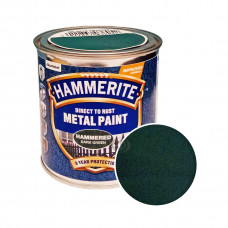 Фарба 3 в 1 по металу Hammerite Metal Paint Hammered захисна, темно-зелена
