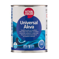 Водно-дисперсійна матова фарба для дерева та металу Vivacolor Universal Akva Matt, біла, база А